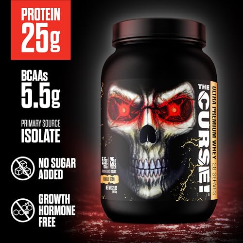JNX SPORTS The Curse! Ultra Premium Whey Protein Powder Vanilla Bean 2lb | 25g Protein Per Serve, Primary Source Whey Isolate - Image 6