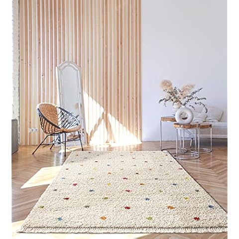 Alfombra de pelo largo Bahar Shaggy de color crema Cover