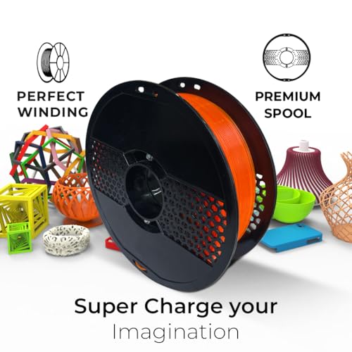 Image of NFIL3D Premium HS PLA+ Clear Orange - 3D Printing Filament | Compatible with All 3D Printers | 1.75mm | 1Kg Nett Weight