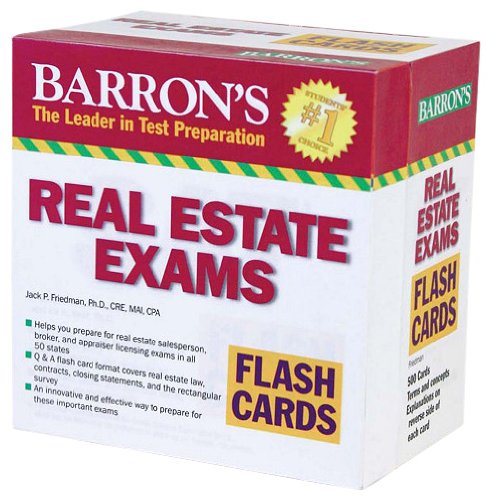 Barron's Real Estate Exam Flash Cards FLC CRDS Edition