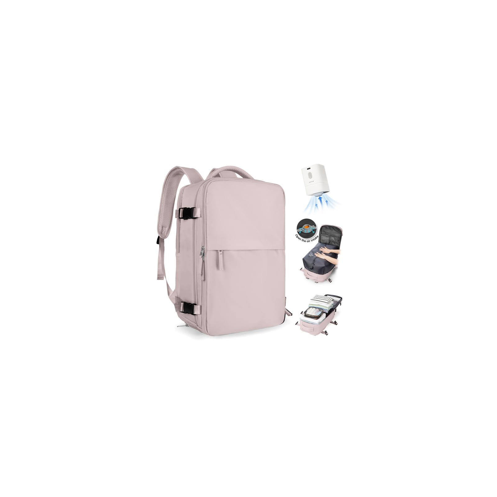 SZLX Mochila al Vacio con Bomba Mochilas Viaje Cabina Avion 40x30x20 Ryanair Vueling Wizzair Equipaje de Mano 40x20x25 Bolsas de Viaje Mujer Maletas 45x36x20 Easyjet Mochila Portátil con USB Hombre | Equipaje cabina 40x30x20 vacío para Ryanair Wizz air vo