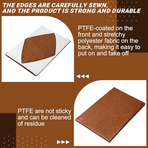 Image of 2 Pcs Wrap Cover for Heat Press Platen, 16 x 24 Inch Heat Resistant Reusable Sheets Pad Mat Pillow for Sublimation Press Machine