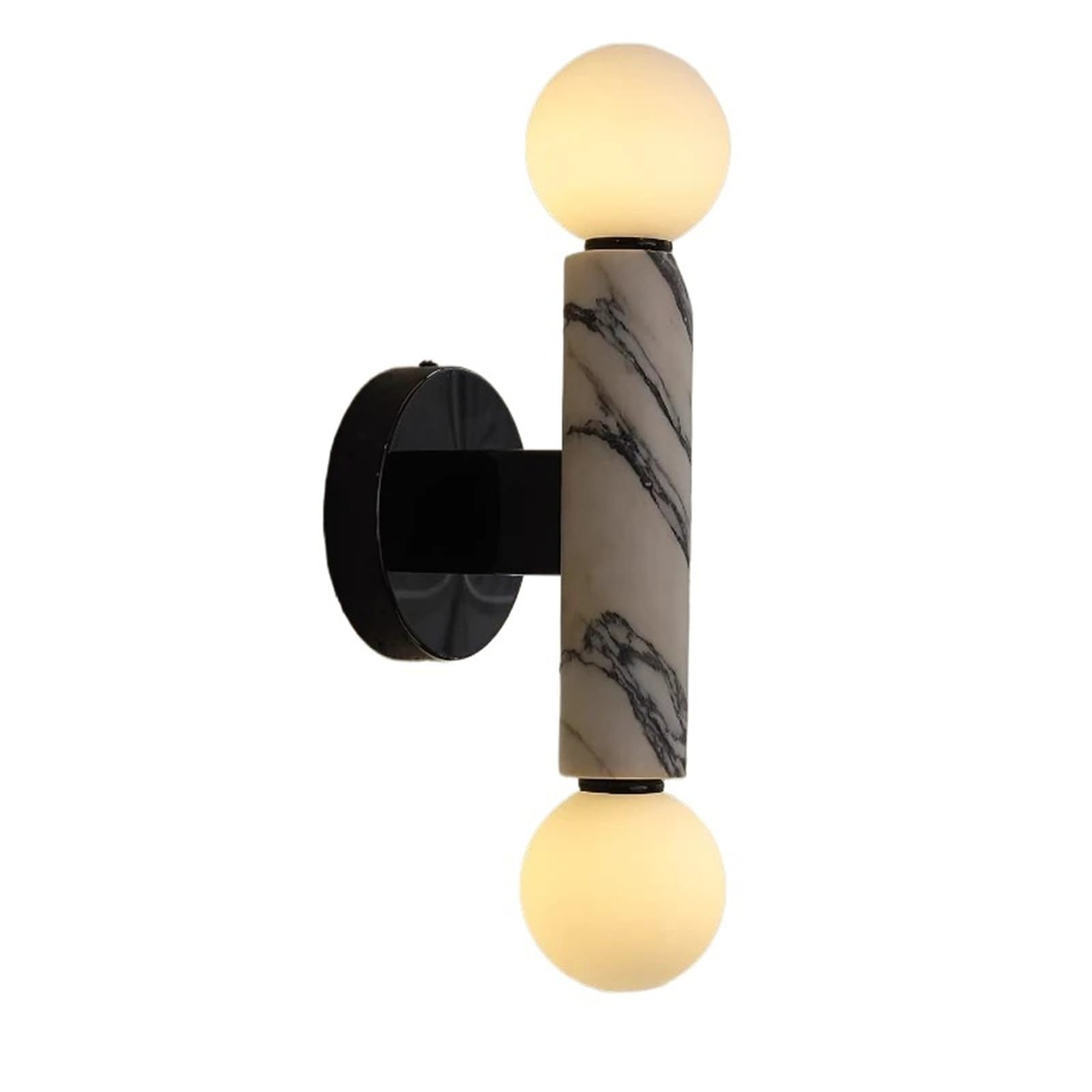 Kexcftg One Color Modern Marble Wall Lights Mirror Front Bedside Led Corridor Hotel Study Bathroom Natural Stone Minimalist Sconces