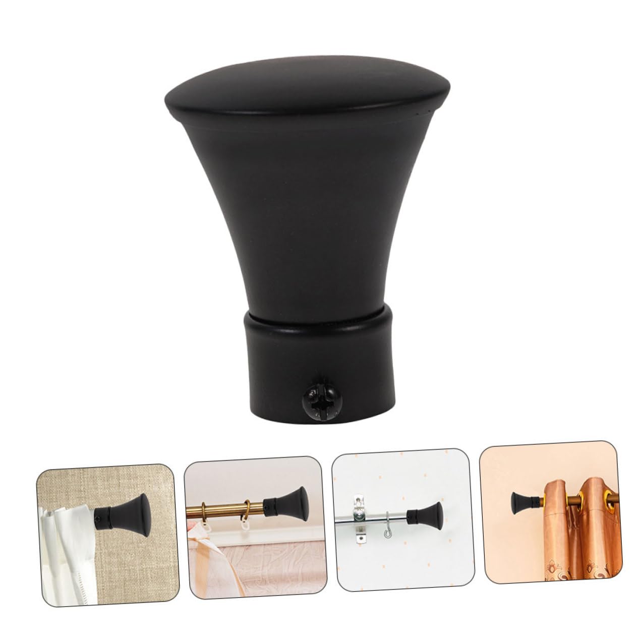 BESTOYARD 8pièces Embouts De Tringle à Rideau Lot de Décorations Élégantes pour Fenêtres Maison pour Salon Salle à Manger Et Chambre