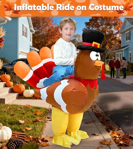 Disfraz Inflable de Pavo para Niños Camlinbo miniatura 4