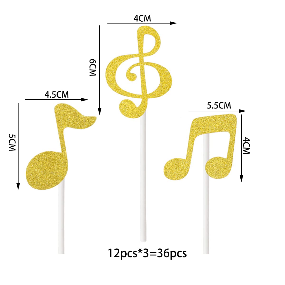 Kit Decorazioni Festa A Tema Note Musicali - Include Banner, Cake Topper, Cupcake Toppers E Palloncini Colorati