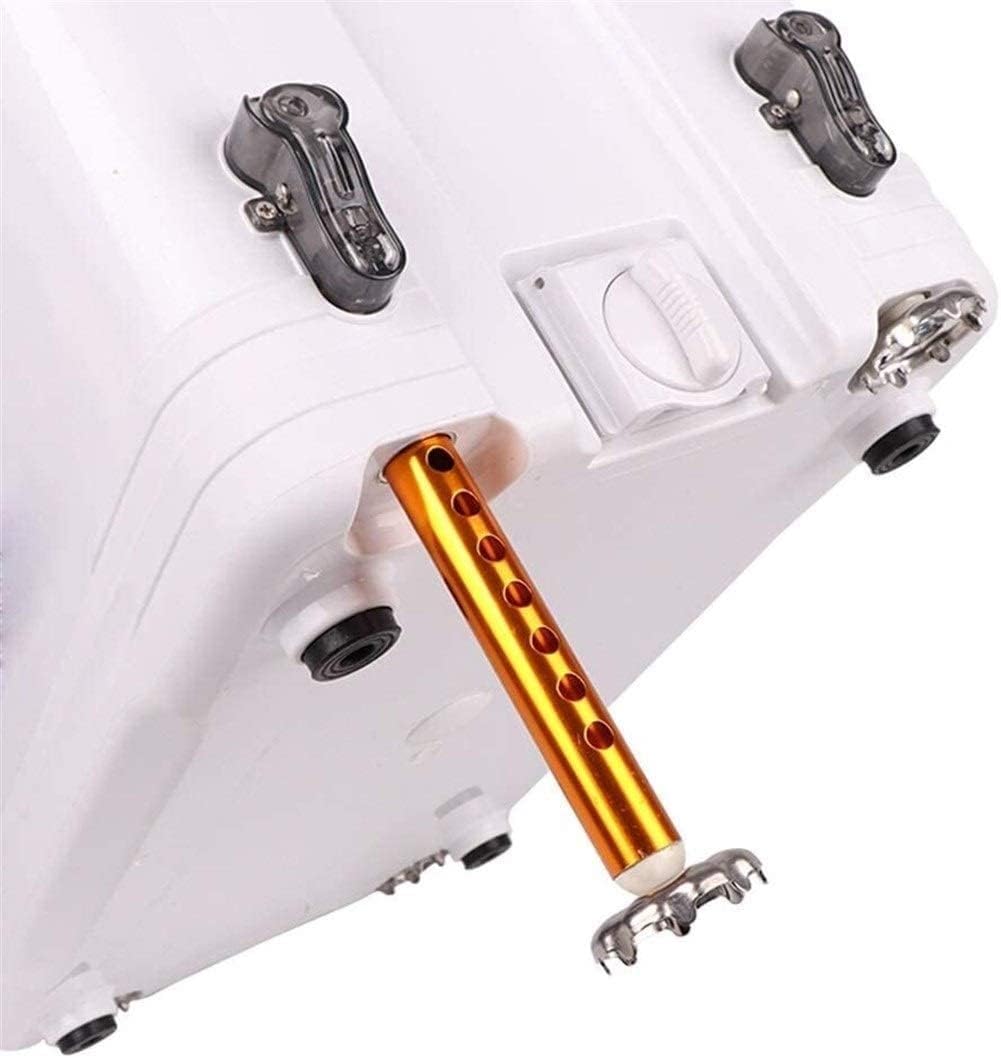 Portable Fishing Bucket Outdoor Multifunctional Fishing Tackle Box Tackle Storage Box with Double-Layer Backboard Drainage Port for Travel or Camping