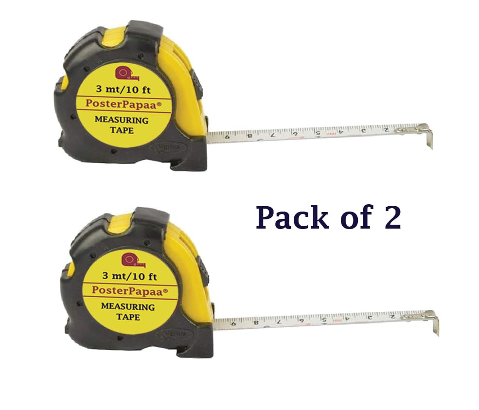 Cinta métrica 3 mt con estuche de goma pack 2 miniatura 2