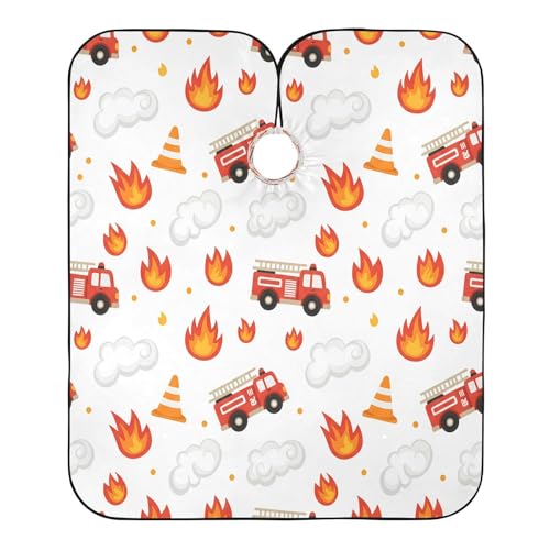Capa de barbería impermeable para hombre modelo Kigai Fire Truck miniatura 2