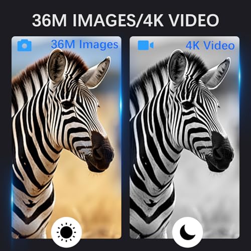 image for Dumjug 4K Digital Night Vision Monocular with Infrared Illuminator & V