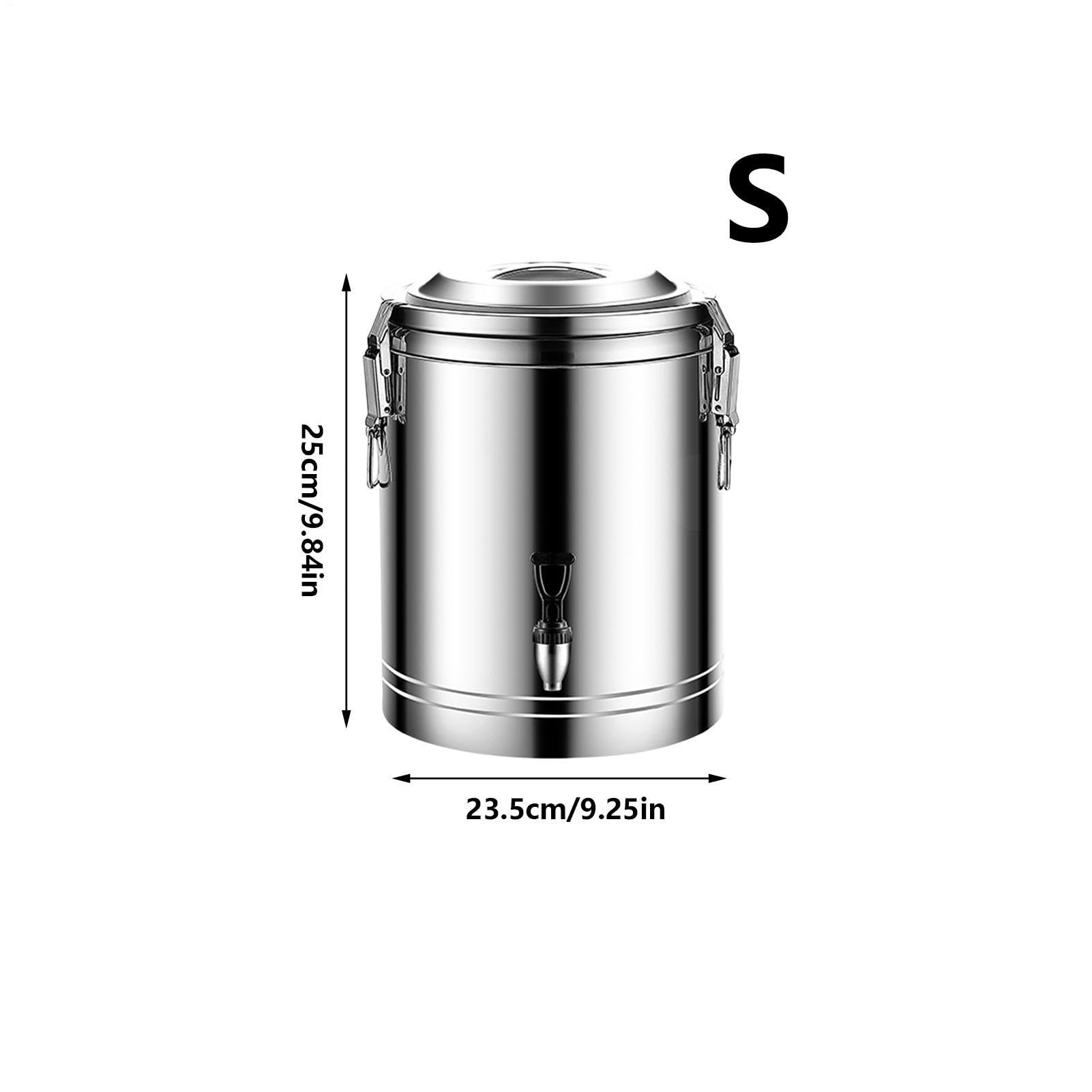 Saftspender - Großer lebensmittelechter Edelstahl - Limonadenspender und Wasserbehälter | für heiße und kalte Getränke wie Kaffee, Tee, Saft, für Zuhause, Camping, Picknick, Café,
