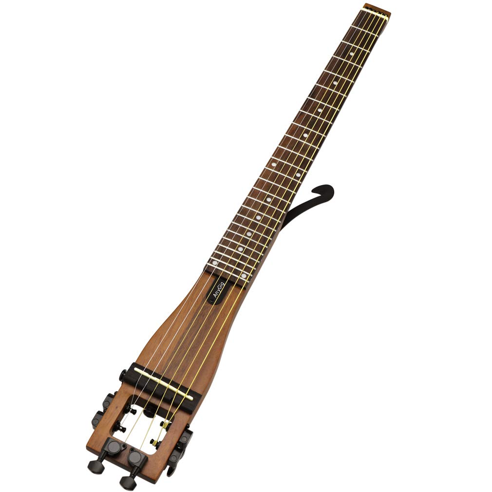 Anygig Left Hand Type Acoustic Guitar 6 Fret Strings 25.5" Scale Backpacker