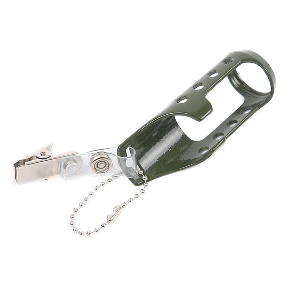 Fly Fishing Floatant Holder Ultralight Aluminum Floatant Cloth Fly Fishing Tools, Green