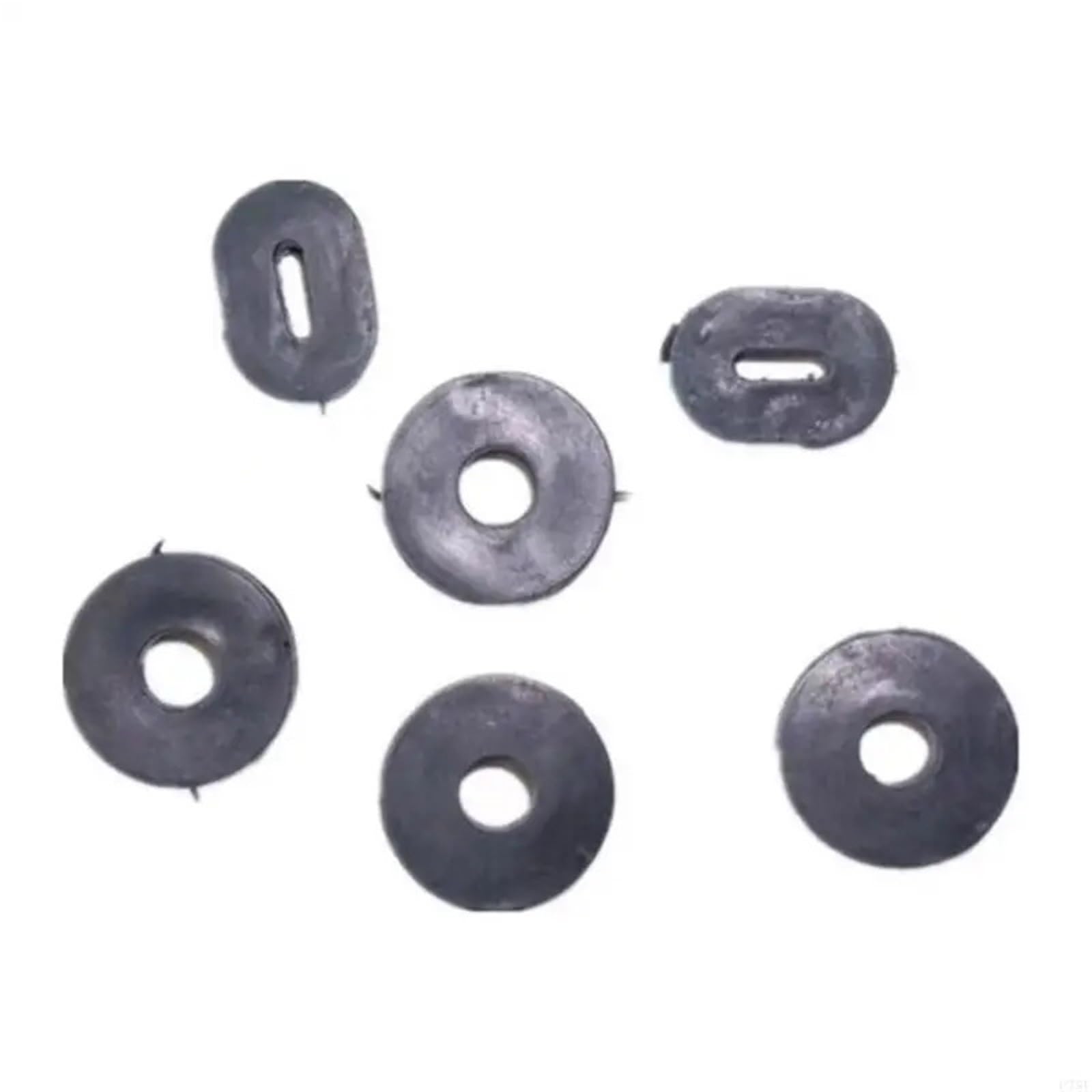 Schalldämpferdichtung Passend für U75E Gummitüllen Dichtung Motorradverkleidungssatz für CG125 ZJ 125 GS Zubehör(Black)