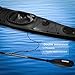 Overmont Kayak Paddle 230cm/90.5in Heavy Duty Aluminum Alloy Lightweight Boating Oar for Inflatable Kayaks with Paddle Leash