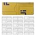 Hanperal 16pcs Clear Acrylic Wallet Stencil Set, Leathercraft Wallet Templates