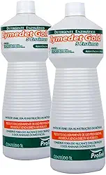 Kit 2 Detergente Enzimático Zymedet Gold, 5 Enzimas, 2L, para Limpeza de Instrumentais Médicos, Odontológicos e Veterinários