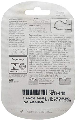 Neopan Chupeta Neon Convencional N°2, Rosa