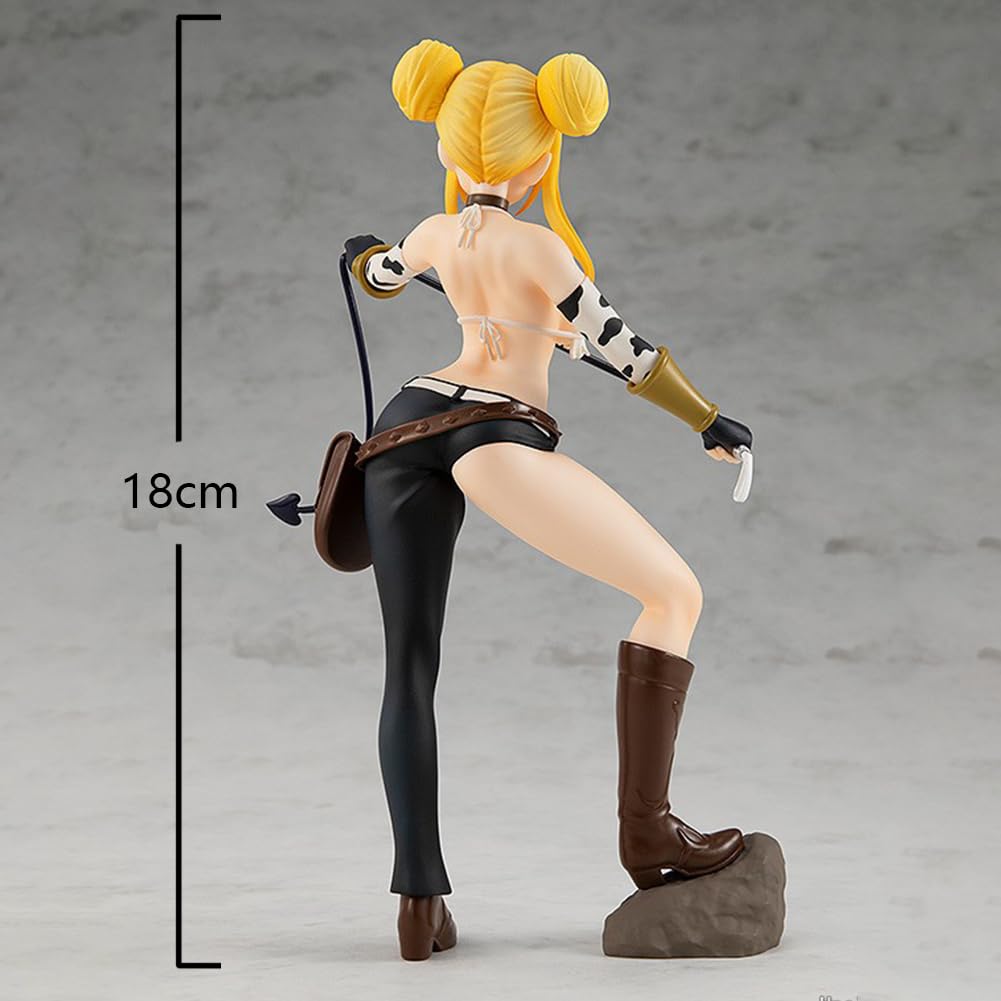 FAIRY TAIL Figurka Byk/Wodnik/Panna Lucy Heartfilia Figurka Dziewczyny i Chłopcy Figurka Ozdoby na biurko Dekoracja domu