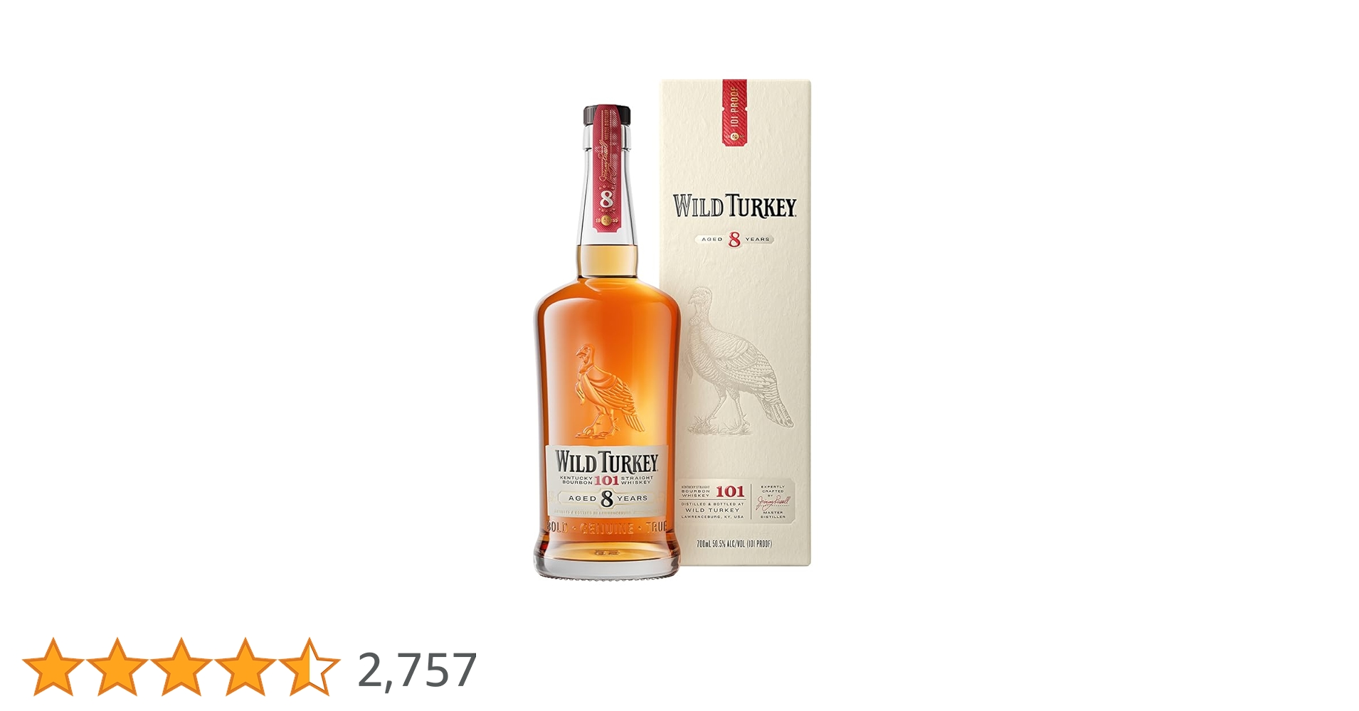 Wild Turkey 8年 ワイルドターキー8年　バーボンウイスキー　終売 Amazon.co.jp: ワイルドターキー 8年 700ml ギフトBOX付