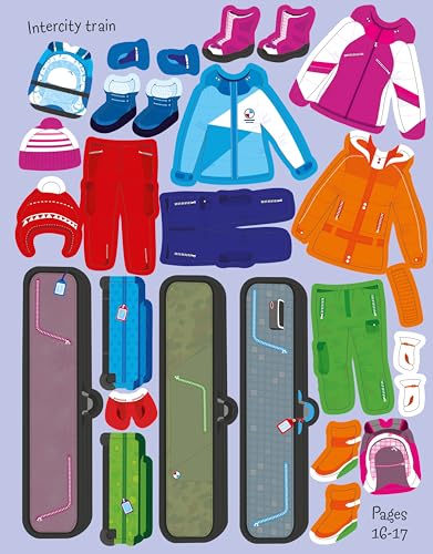 Sticker Dolly Dressing Travel: A Fun Travel Adventure With Dress-Up Dollies Featuring Over 250 Stickers Of Sunhats, Snowsuits, And More - Image 3