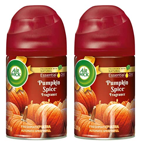 Air Wick Freshmatic Ultra Automatic Spray Refill - Holiday Collection 2018 - Pumpkin Spice - Net Wt. 6.17 Oz (175 G) Per Refill Can - Pack Of 2 Refill Cans #TOP18