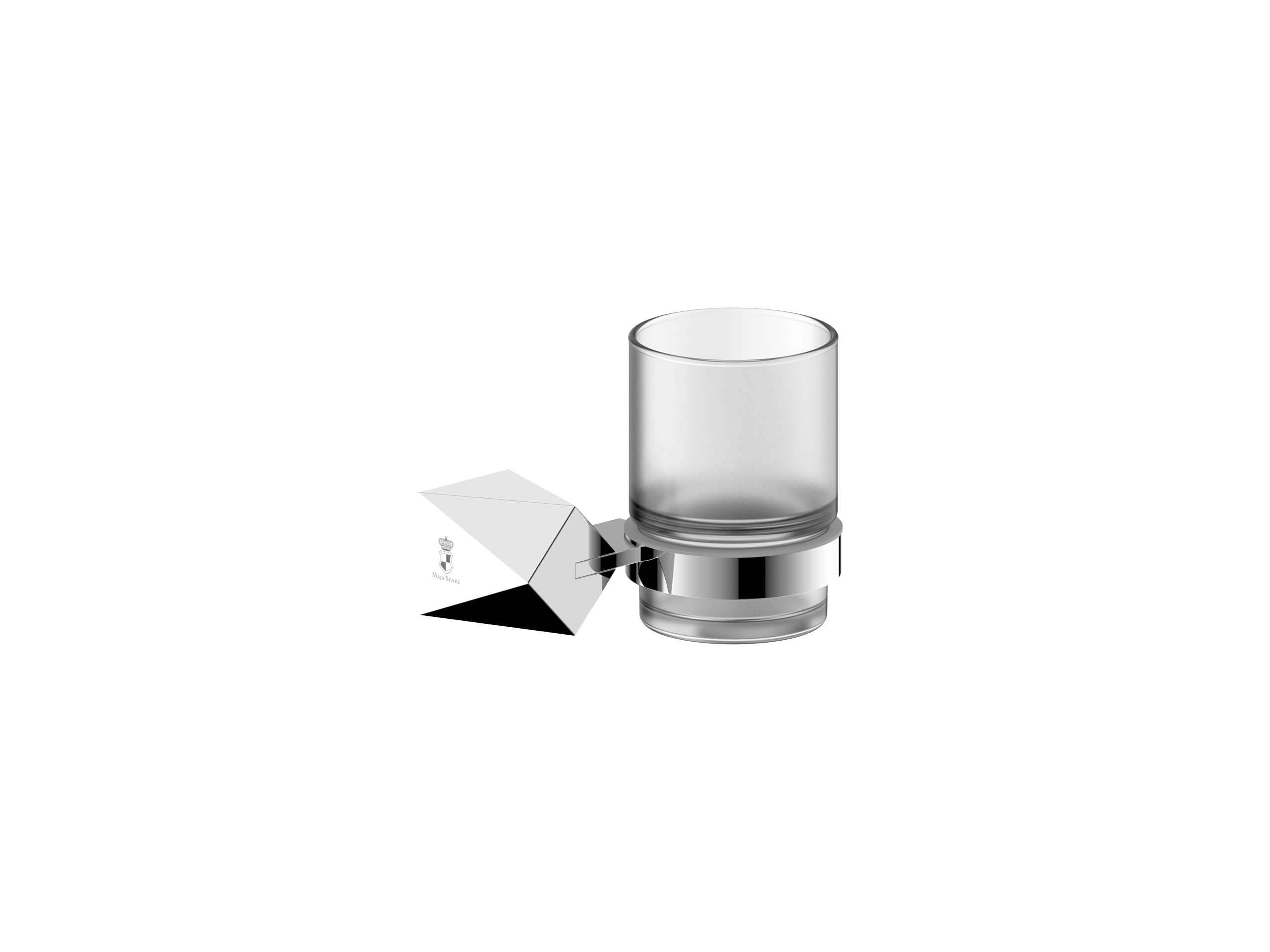 ROYAL BATH COLLECTION by Maja Prinzessin von Hohenzollern Glass Holder, zinc, Chrome, 0