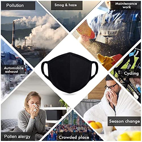 Comfso 5 Pack Reusable Washable Soft Face Masks With Nose Bridge Wire Breathable Dust Proof Cotton For Teens Boys Girls Adult Women Men Outdoor #TOP6