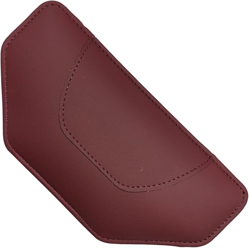 Car Knee Cushion Pad, Soft Leather Memory Foam Car Center Console Elbow Support Pillow for Comfortable Driving, Universal Auto Interior Leg Protective Cushion for Cars, SUVs (Burgundy)