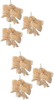 LALAFINA 6 Pcs Loofah Cleaning Brush Sink Dish Dryer Natural loofah Sponge Sink Scrubber Pot Brushes