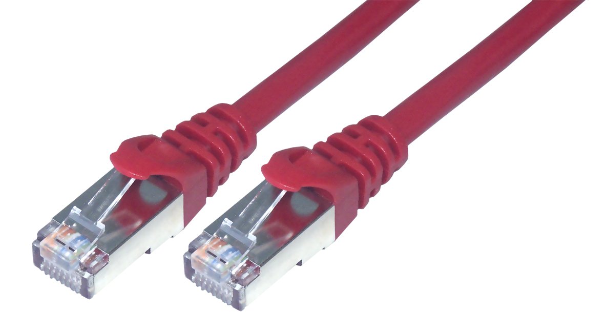 MCL 1m Cat6 F/UTP Patch Cable - Red