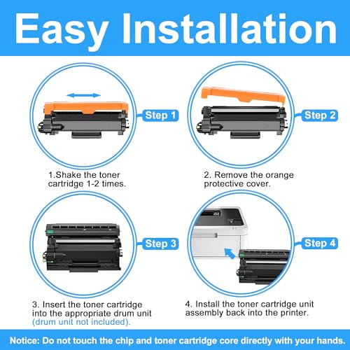 LCL TN2510XL High Yield Toner Cartridge Replacement for Brother TN2510 TN2510XL TN-2510 TN-2510XL for Brother HL-L2400DW HL-L2400DWE HL-L2445DW HL-L2447DW DCP-L2620DW DCP-L2627DW DCP-L2627DWXL (2Pack) - Image 3