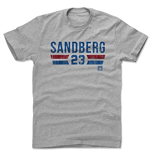 500 LEVEL Ryne Sandberg Shirt - Ryne Sandberg Font B (Heather Gray XX-Large)