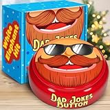 White Elephant Gifts For Adults - 100+ Funny Dad Jokes in a Button with Record Function - Gag Gifts for Men, Father, Papa, Grandpa for Christmas, Birthday, Secret Santa,Stocking Stuffers, Office Party