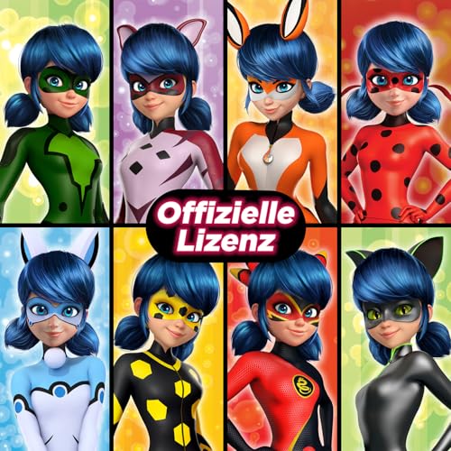 BANDAI - Miraculous Ladybug - Puppe Marinette Color Change Surprise - Miraculous Gliederpuppe, 26 cm + 3 Überraschungen - Zufallsmodell - P50390