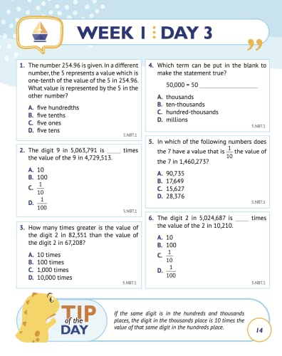5th Grade Common Core Math: Daily Practice Workbook - Part I: Multiple Choice | 1000+ Practice Questions and Video Explanations | Argo Brothers (Next Generation Learning Standards Aligned (NGSS)) - Image 11