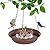 Hanging Bird Bath for Outside, VUWEZ Hanging Birdbath & Bird Feeder for Outdoors, Birds Water Wild Feeders Tray Bowl Accessories for Outdoor, Small Large Birdbaths Bowls for Garden Balcony Decoration