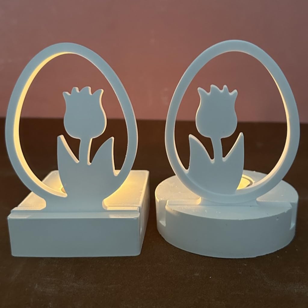 Lot De 2 Moules En Silicone En Forme De Lapin De Pâques Moule En