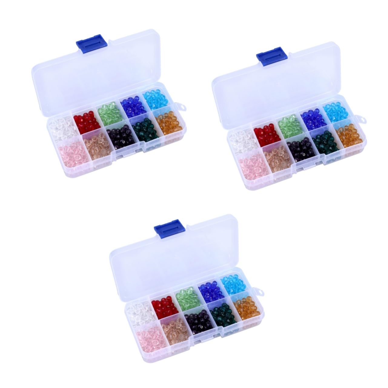 TEHAUX 1500stücke Glasperlen Farben Schmuck Bastelset Mit Aufbewahrungsbox Für Armbänder Und