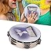 Tambourine, Hand-Held Tambourine, Firm Portable Stainless Steel for Relax Entertainment(Bible dove)