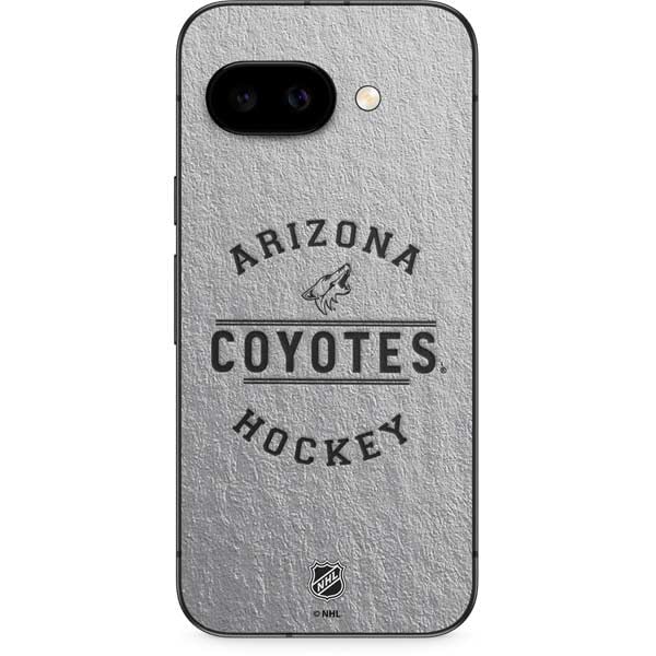 Skinit Decal Phone Skin Compatible with Google Pixel 9a - Officially Licensed NHL Arizona Coyotes Black Text Design