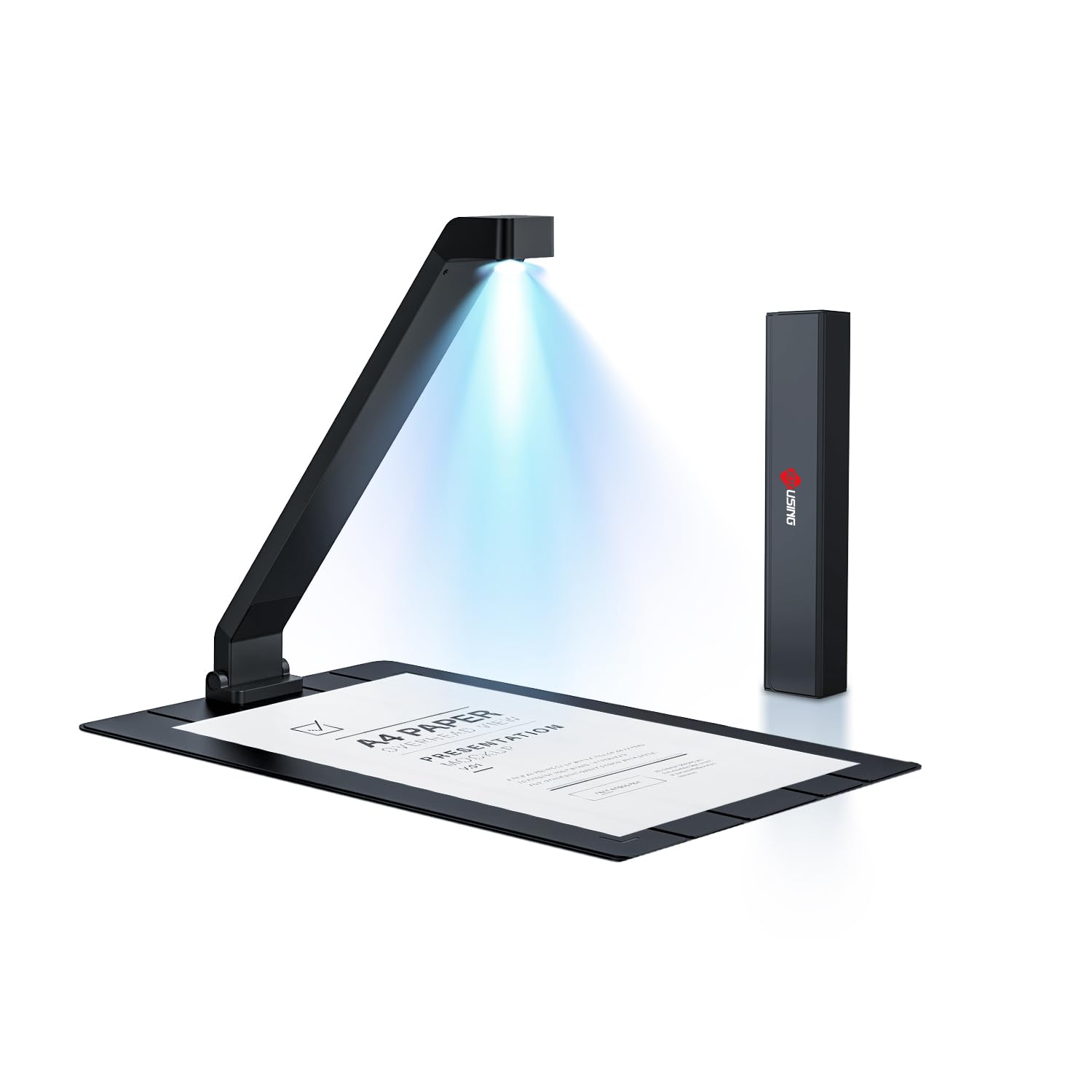 JOYUSING Scanpad100 tragbarer Dokumentenscanner, 13 MP USB-Dokumentenkamera, 1 s pro Scan, Aufnahmegröße A4, OCR, KI-Verbesserung, reisebereit, unterstützt Win & Mac & Linux (nicht für Bücher)