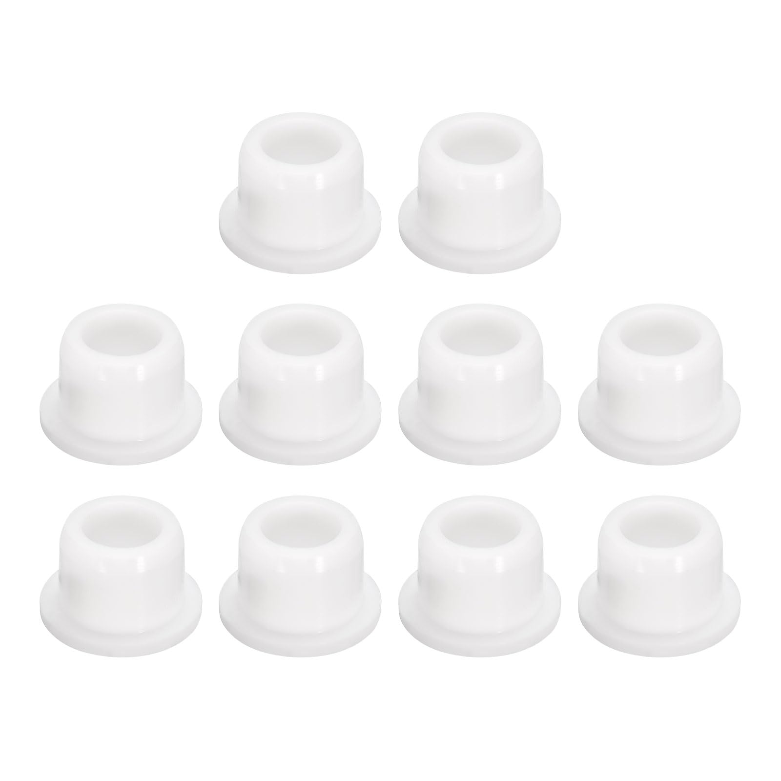 uxcell 10 Pieces White Plug Holes, T14 Waterproof Rubber Button Plug for 14mm / 0.55" Hole