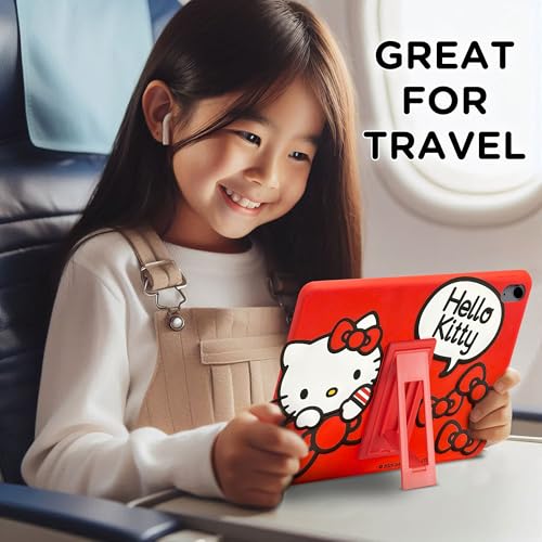 Image of Hello Kitty Kids iPad Case - 10.9 Inch Case for iPad 10th Generation (2022) & A16 11th Generation 11 inch (2025) - Tablet Cover with Stand, Shockproof Silicone Protector