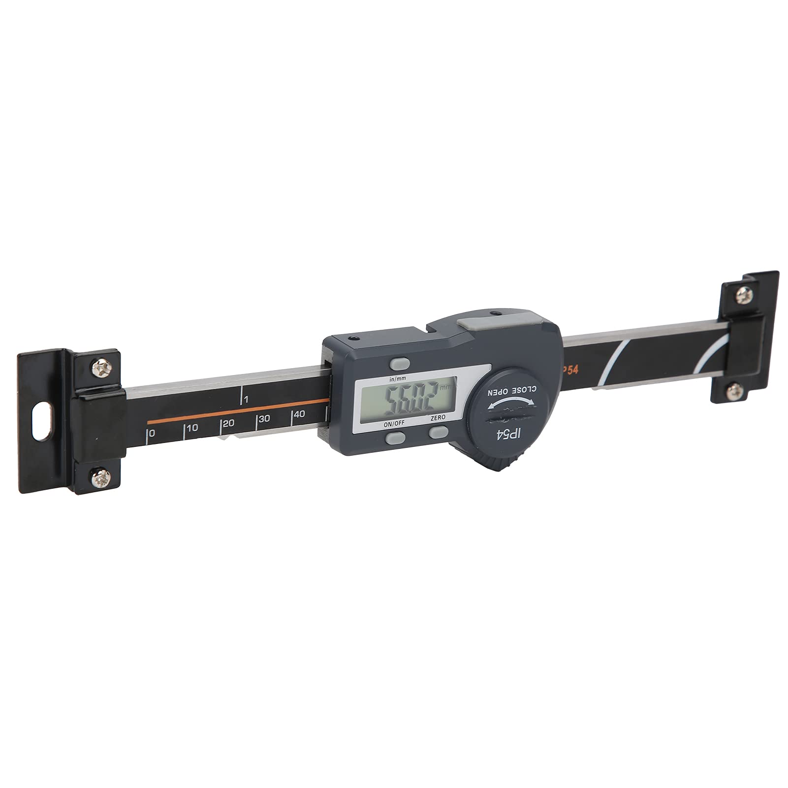 Calibrador Vernier digital Herramienta de medición de precisión de 0 a 100 mm con pantalla LCD y salida de datos remota para torno y fresadora Material de aleación de aluminio