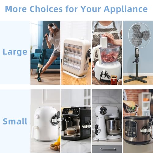 Cord Organizer for Appliances, Small&Large 8 Pack Upgraded Kitchen Appliance Cord Organizer Stick On Appliance Wire Wrapper for Appliances Mixers, Coffee Maker, Pressure Cooker