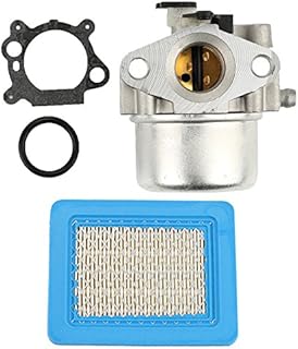Anzac 799866 Carburetor with 491588 Air Filter for Briggs and Stratton 790845 799871 796707 794304 124000 12H800 128M02 190CC Quantum 675EX Engine Toro Craftsman Lawn Mower Troy-Bilt Self Propelled