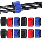 GOSHIES Angelruten Gurte 12 Stück Angelrute Gürtel Angelrutenriemen Klettband Gurt Angel Rutenbänder Klettbänder Mit Schnalle für Angelruten