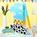 Poen Cow Number Piñata for Kids Birthday Decorations Toy Game Cow Birthday Piñata with Stick Blindfold and Confetti Blue Sky and White Cloud Candle for Boy Girls Party Inspire Decor(Number 1)