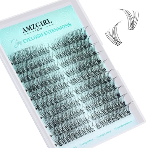 Wispy Lash Clusters Natural Cluster Eyelash Extension Left & Right Cat Eye 180Pcs Eyelashes Clusters DIY Lash Extensions Individual Lashes Clusters for Lash Beginners(Dawn,C-14Pairs)